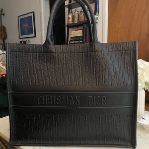 Dior Large Oblique Leather Book Tote